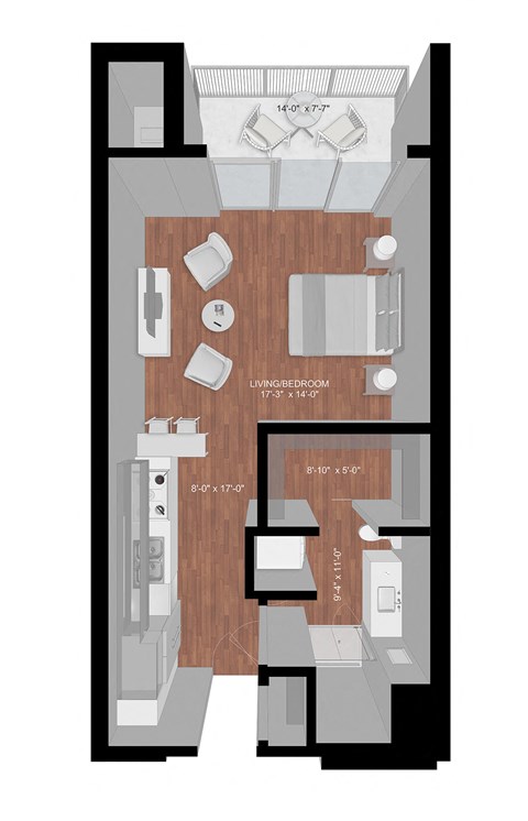 floor plan for studio